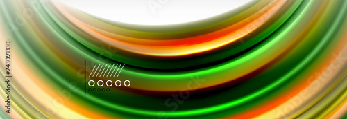 Abstract wave lines liquid fluid rainbow style color stripes background. Artistic illustration for presentation  app wallpaper  banner or poster