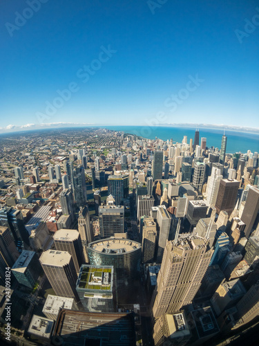 Aerial view of Chicago skyscrapers © Anton Gvozdikov