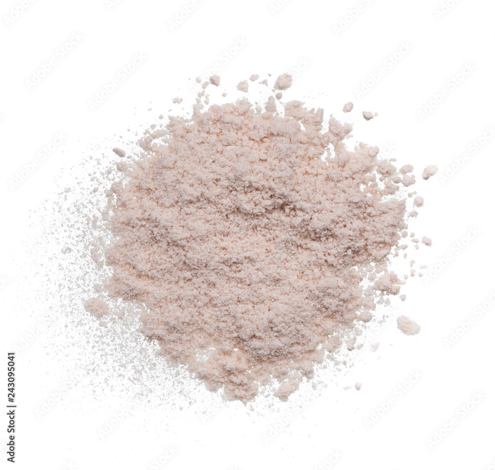 Texture of gently white face powder
