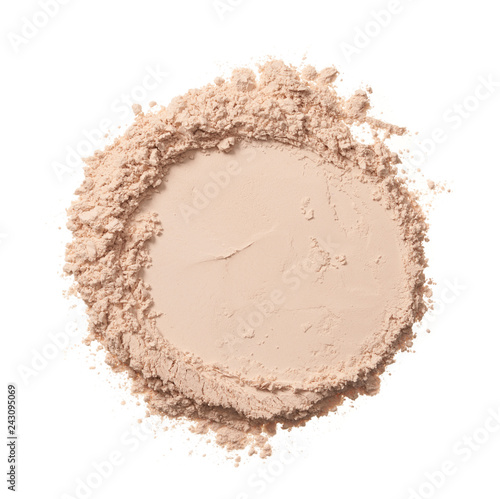 Texture of gently white face powder photo