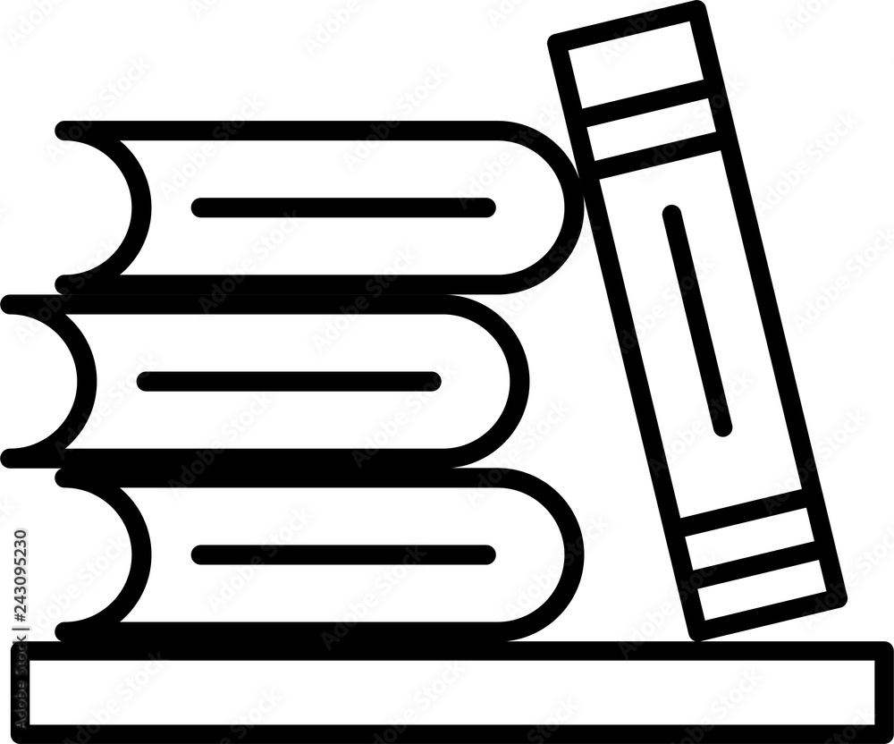 Stacked Books Icon Stacked Books Icon
