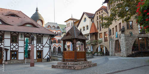 Komarno, Slovakia - October 15, 2018: The Courtyard of Europe, Komarno, Slovakia photo