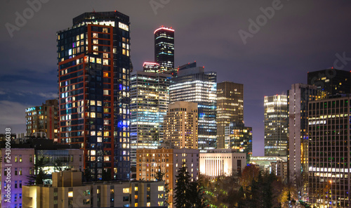 The Seattle Skyline downtown at night © Mariana Ianovska