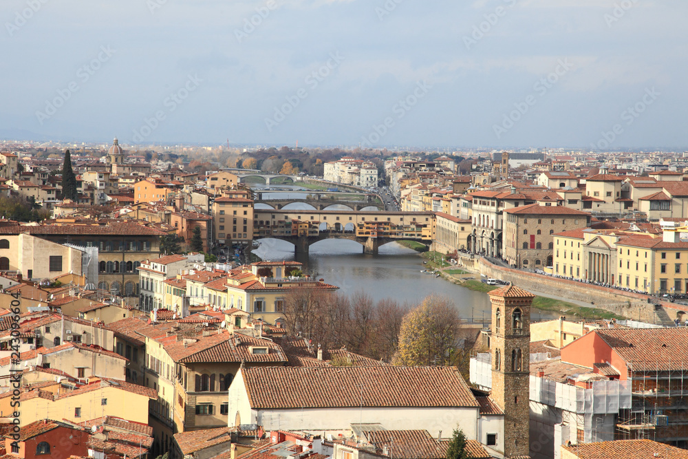cityscape of Florence in Italy 