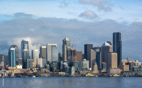 Seattle downtown skyline  Washington.