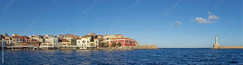Venetian harbor of Chania, Greece 