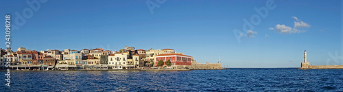 Venetian harbor of Chania  Greece 