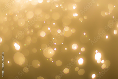 abstractr Gold background with blur bokeh light effect photo