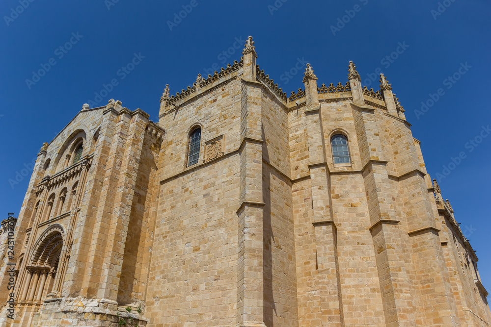 Facade of the cathedral of Zamora, Spain