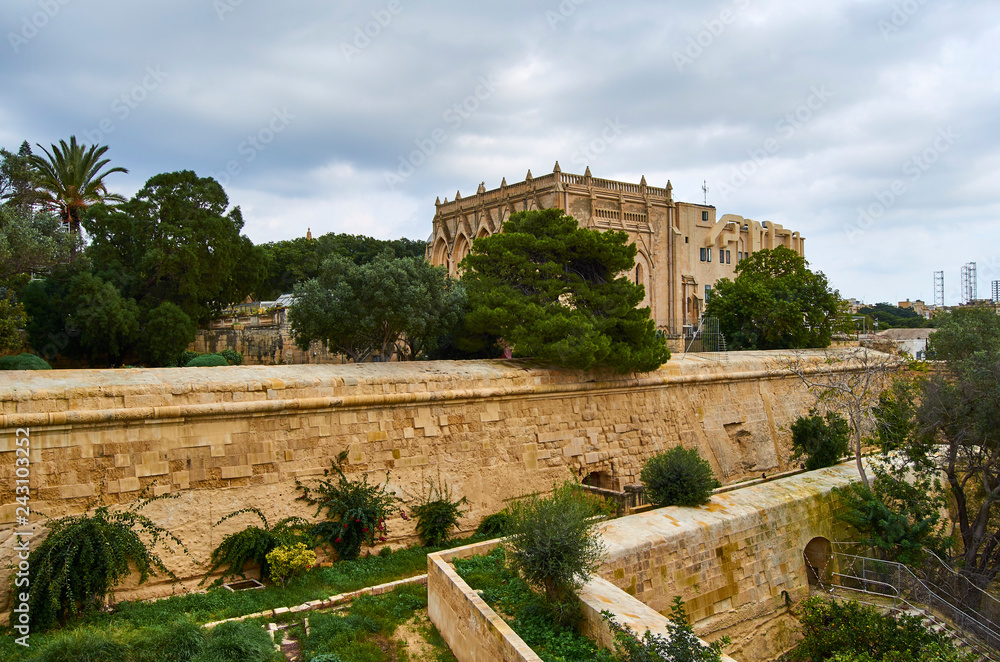Historic castle in the city of Malta