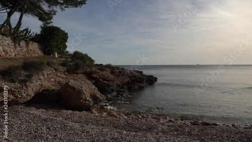 The coast in Ametlla de Mar in Tarragona photo