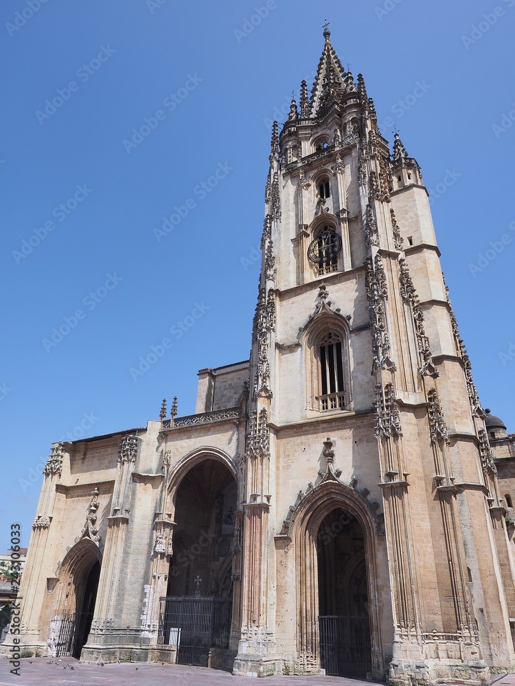 Oviedo cathedral  in Asturias, Spain.