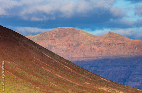 Riscos de Famara, Lanzarote Island, Canary Islands, Spain, Europe photo