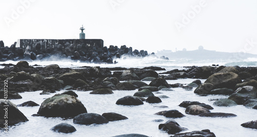 lighthouse in winter