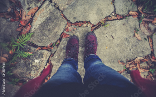 woman legs