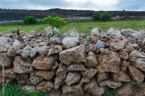 Rural landscape, Tiagua, Lanzarote Island, Canary Islands, Spain, Europe photo