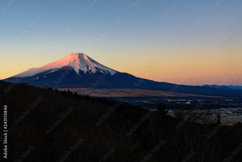 二十国峠からの赤富士