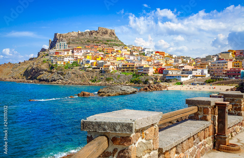Obraz na płótnie Castelsardo town and comune in Sardinia, Province of Sassari, Italy. w salonie