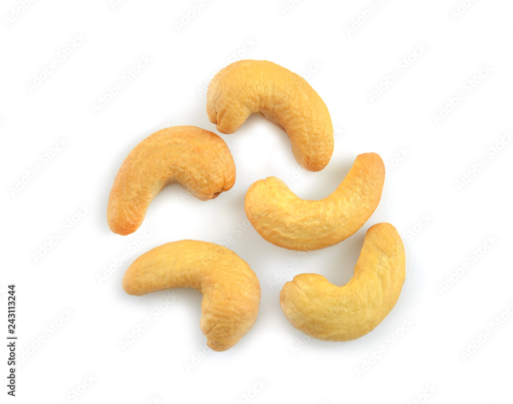 cashew nut isolated on white background cashew nut isolated on white background