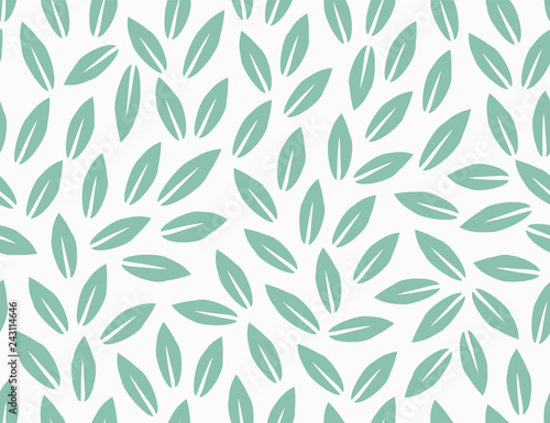 Leaves Pattern. Endless Background. Seamless