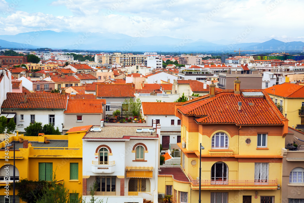 Red roofs of Perpignan