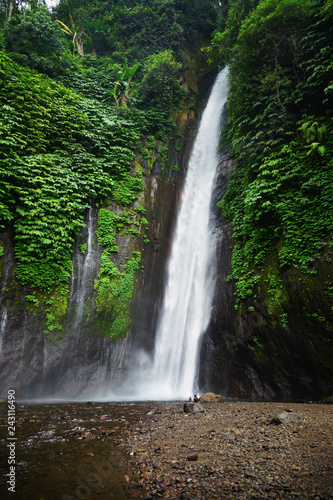 Waterfall near Munduk on Bali  Indonesia