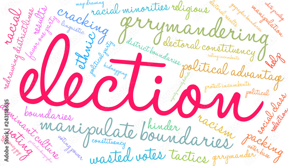 Election Word Cloud on a white background. Election Word Cloud on a white background.