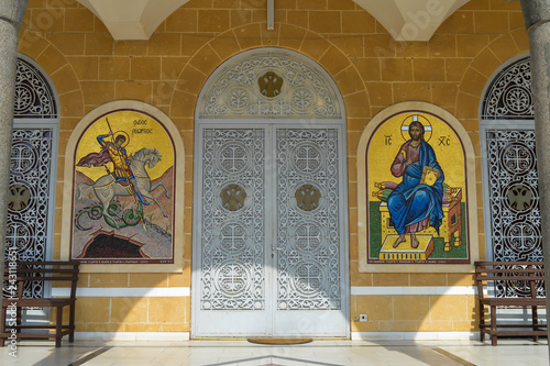 Saint George Church on Paralimni, Cyprus on June 12, 2018. photo