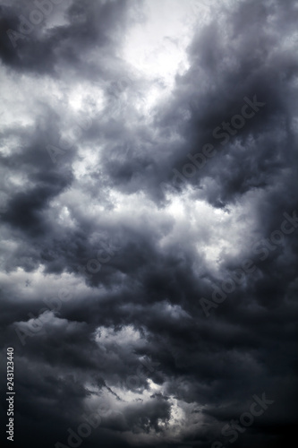 Canvas Print Storm Clouds Background