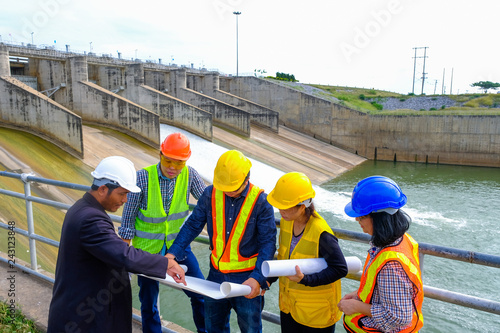 The engineering team is planning to develop the hydroelectric dam to generate electricity.