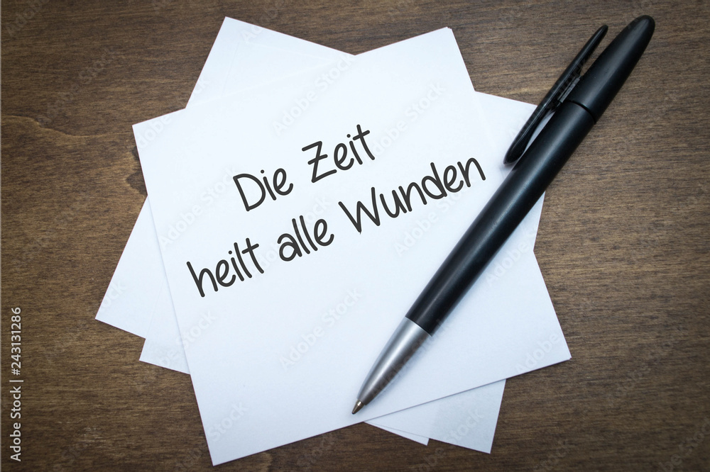 Die Zeit heilt alle Wunden Stock Photo Adobe Stock