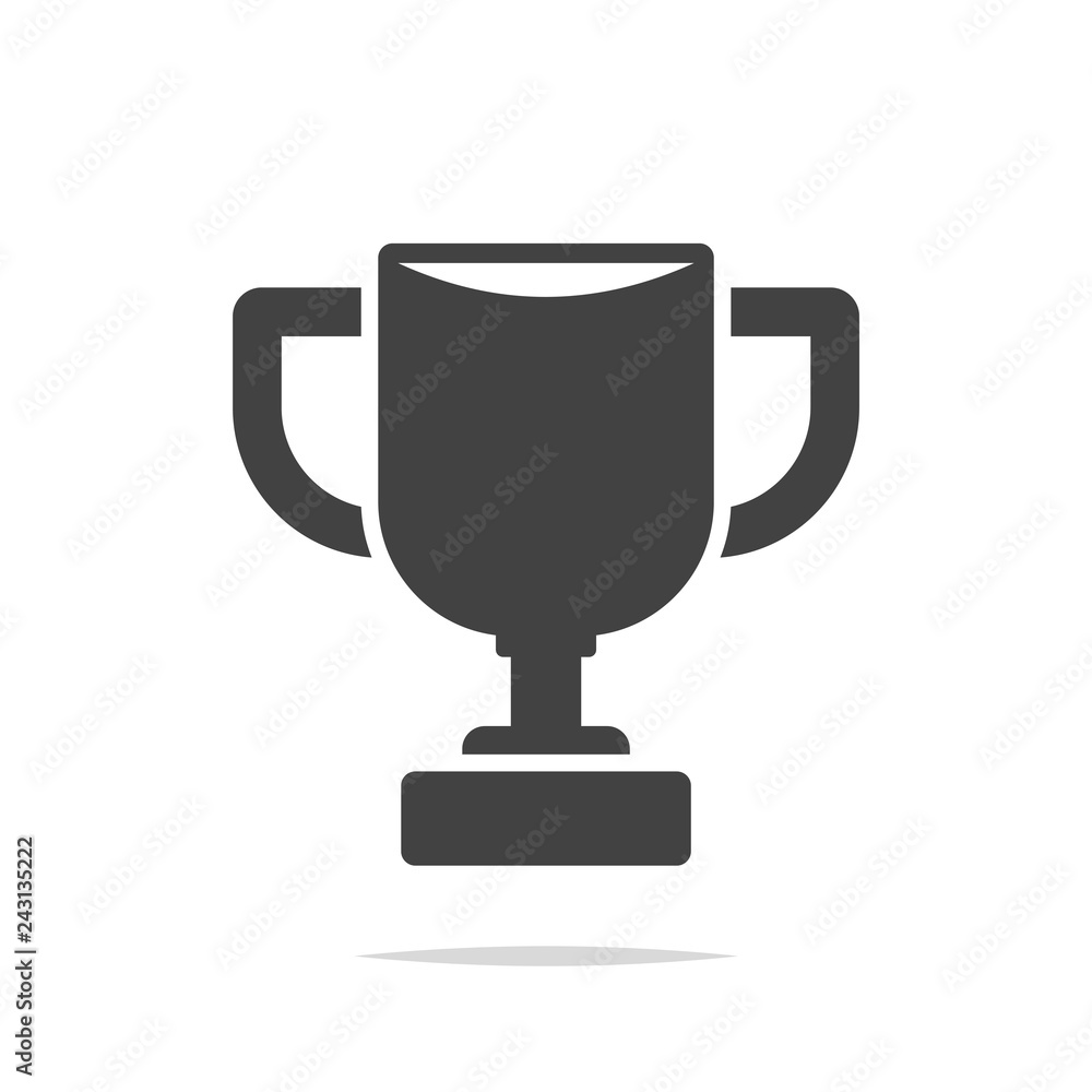 Trophy icon vector isolated Trophy icon vector isolated