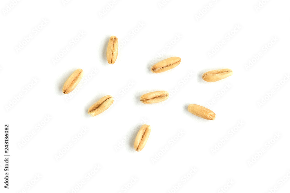 Oats isolated on white background. Oats isolated on white background.