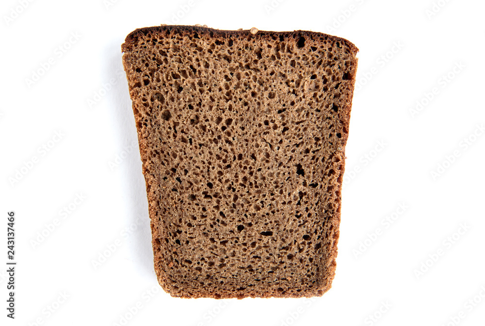Rye bread isolated on white background. Rye bread isolated on white background.