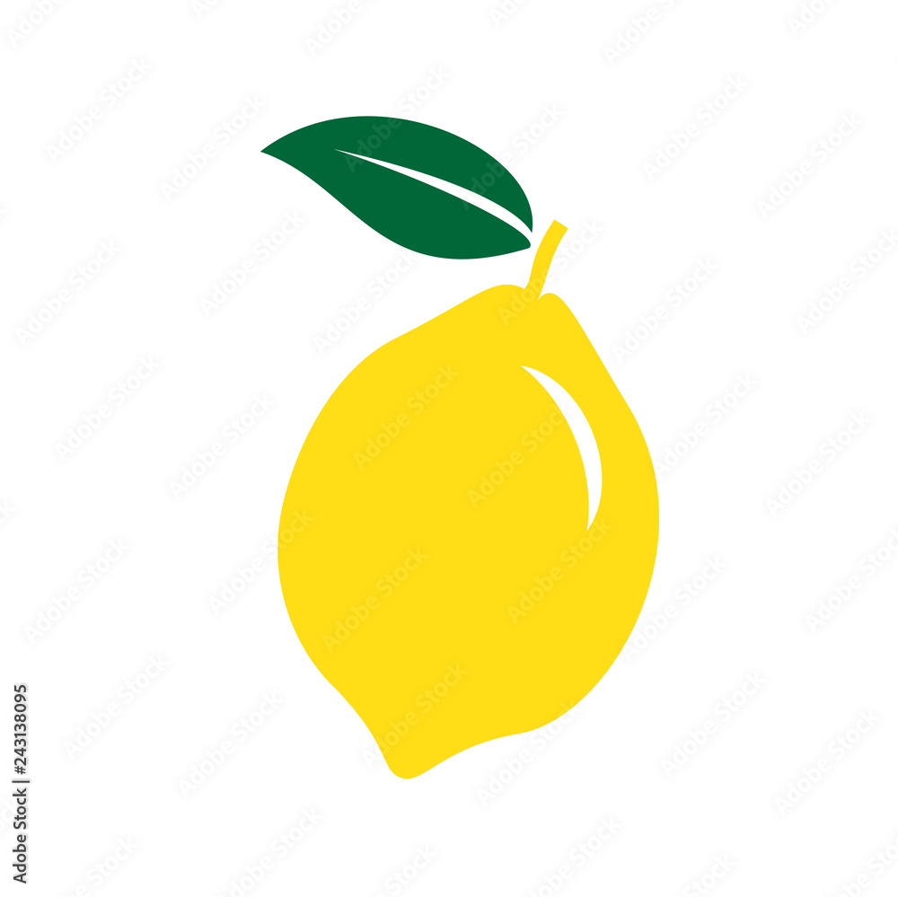 Fototapeta Fruit color icon on white background for graphic and web design, Modern simple vector sign. Internet concept. Trendy symbol for website design web button or mobile app