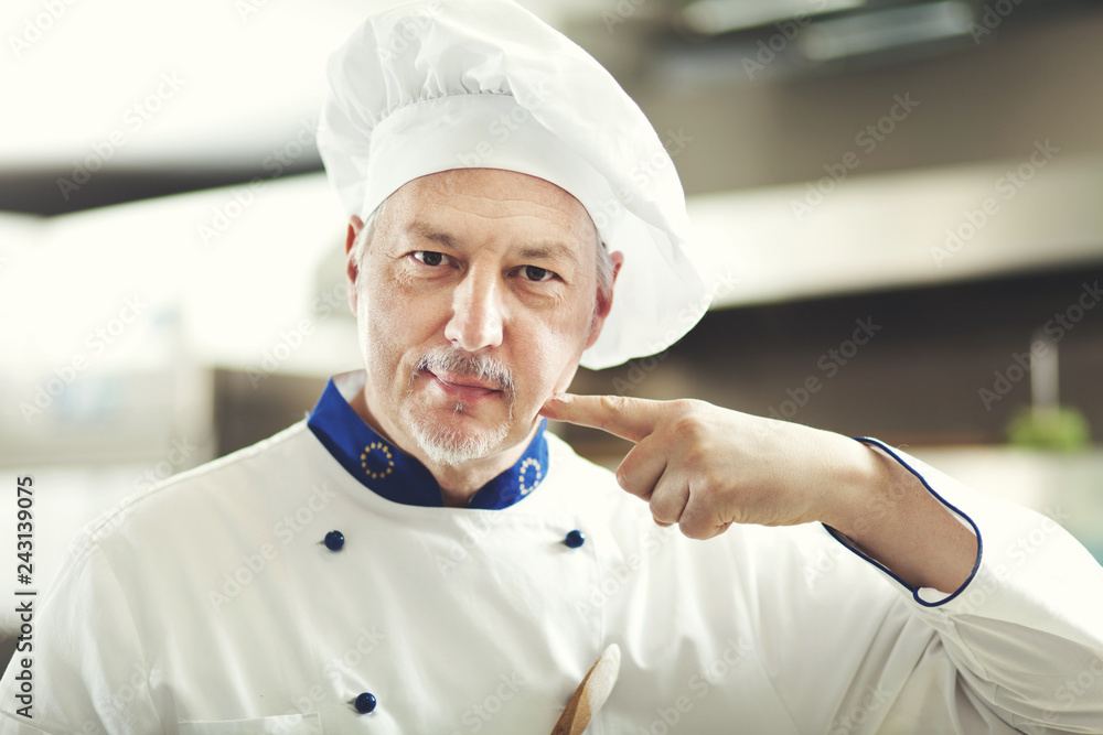 Portrait of a Chef in his Kitchen Portrait of a Chef in his Kitchen