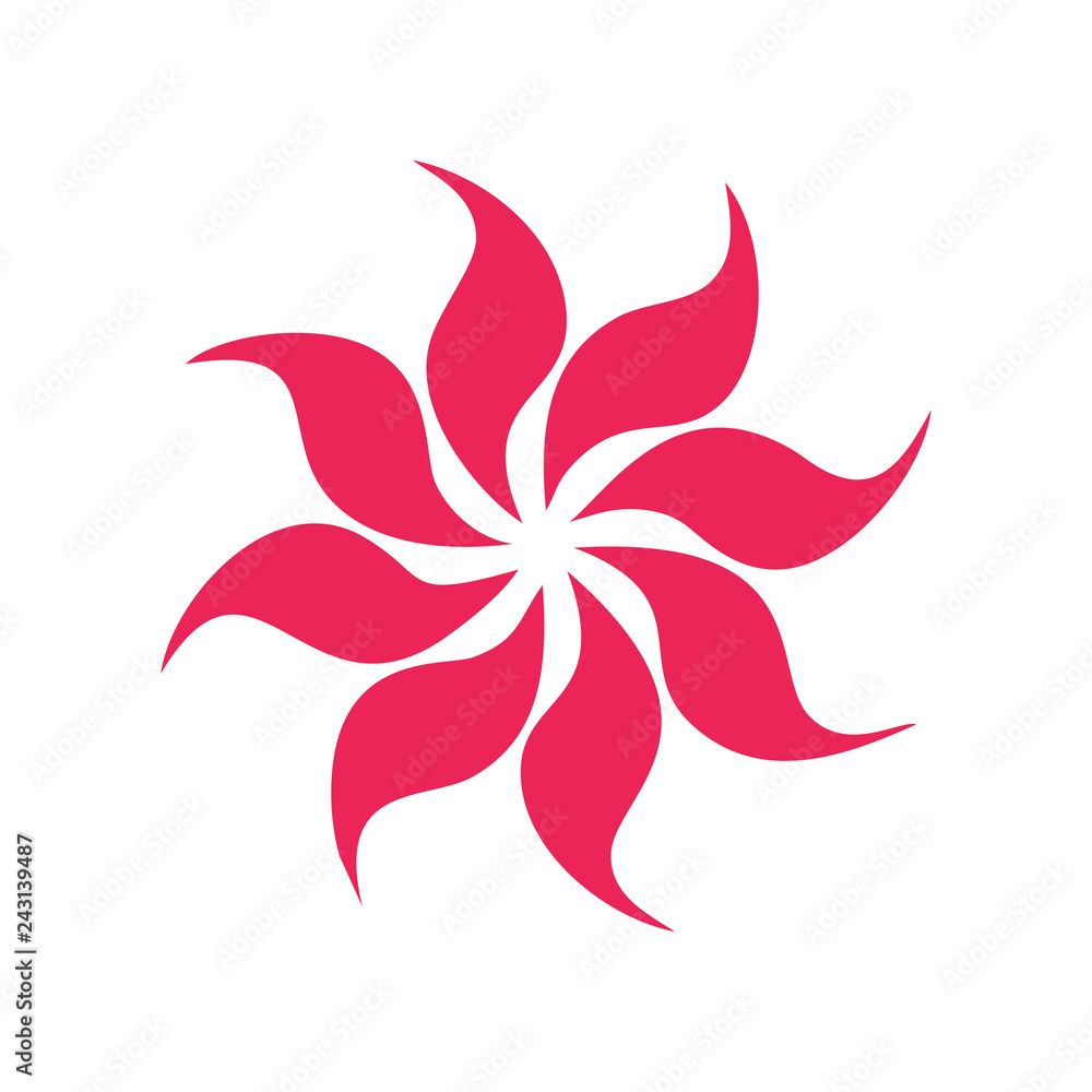Flower color icon on white background for graphic and web design, Modern simple vector sign. Internet concept. Trendy symbol for website design web button or mobile app