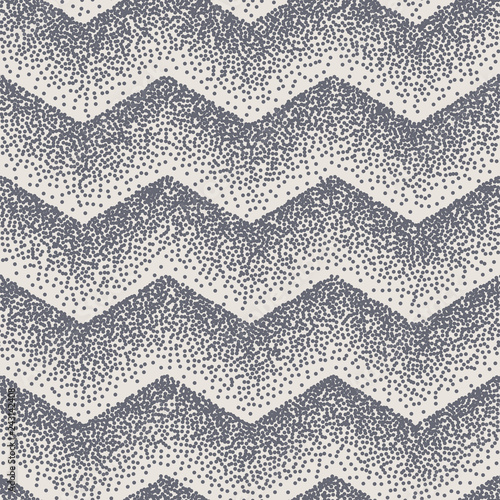 Abstract seamless chevron zigzag stipple dots. EPS 10