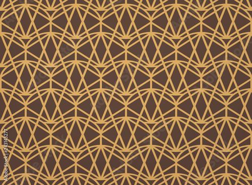 Abstract gold art deco pattern background.