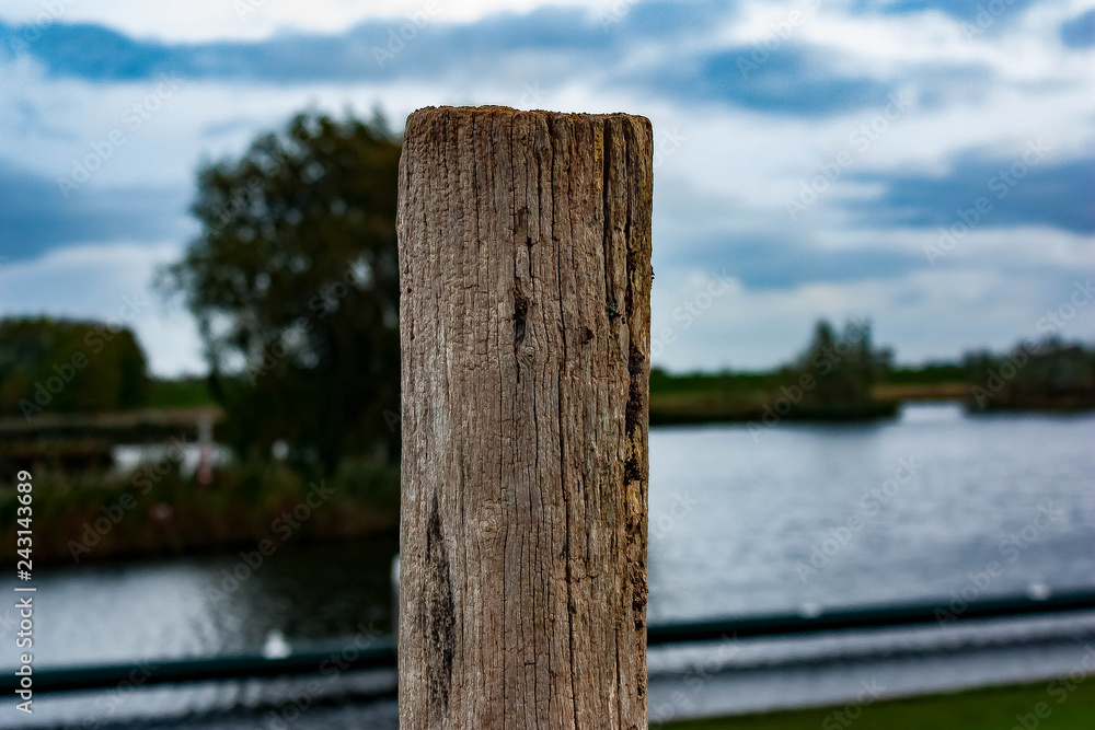 Wooden pole Wooden pole