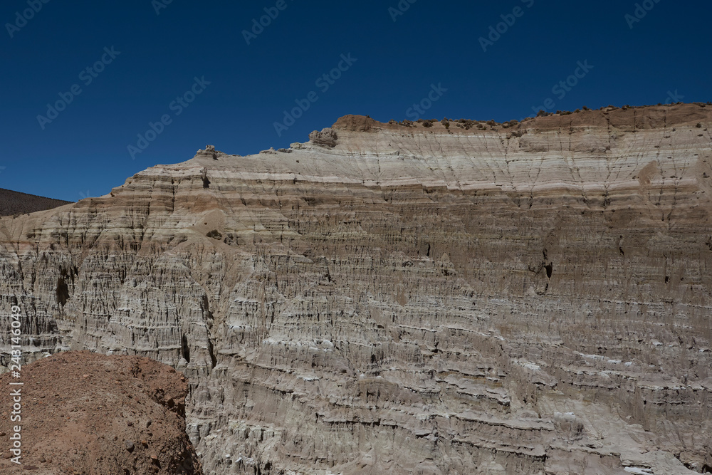 Eroded rock formations along Quebrada Chuba, a river valley high on the Altiplano of northern Chile in Lauca National Park. Eroded rock formations along Quebrada Chuba, a river valley high on the Altiplano of northern Chile in Lauca National Park.