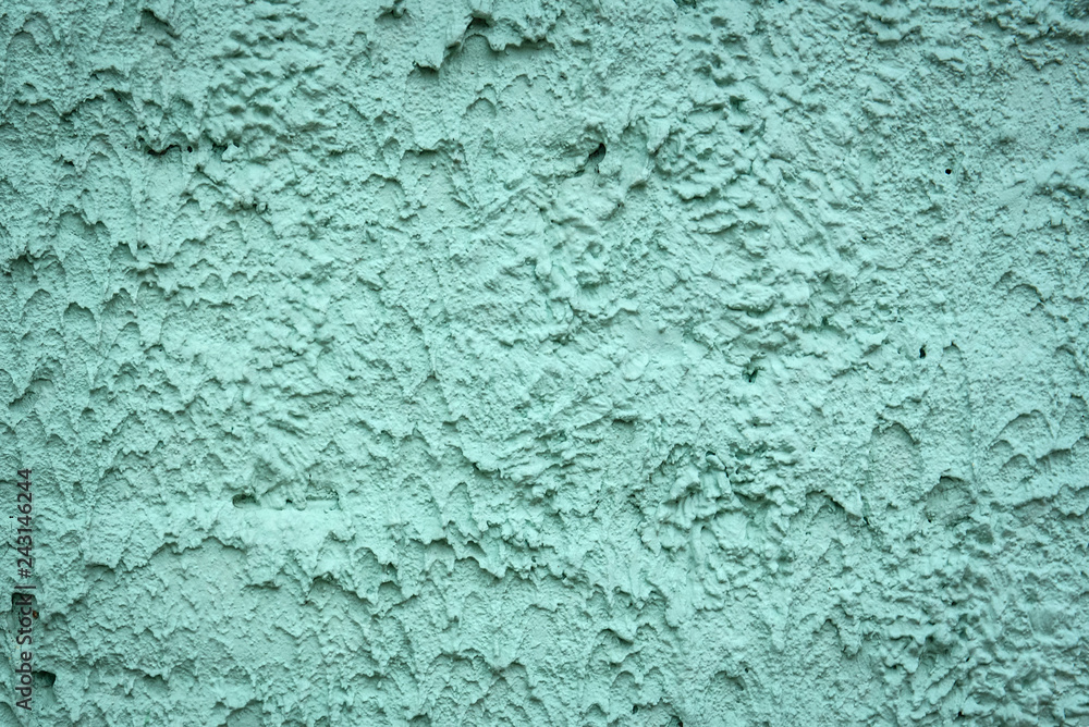 Green plaster wall Green plaster wall