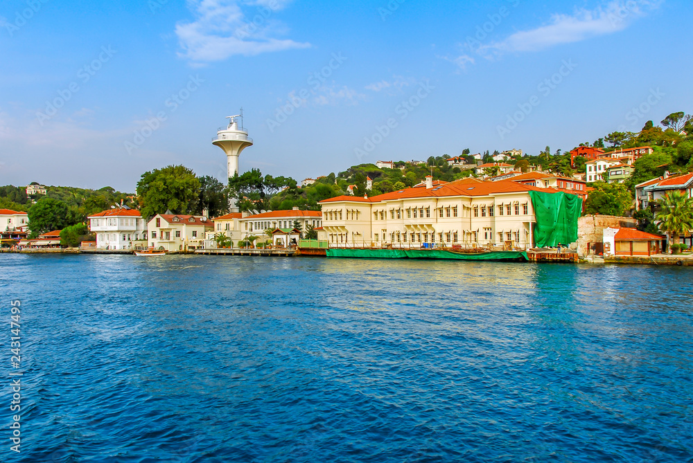 Istanbul, Turkey, 02 September 2017: Bosphorus Mansions, Kanlica, Uskudar