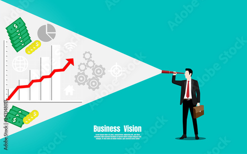 Business and finance vision concept