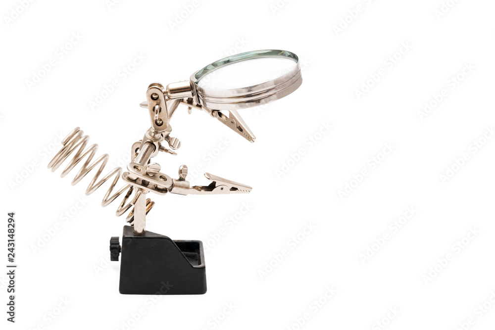 Magnifier with clips Magnifier with clips