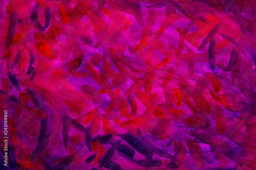 Artistic hand painted texture, red background - red paint brush strokes. Watercolor. Artistic hand painted texture, red background - red paint brush strokes. Watercolor.