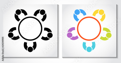 Business Meeting Icon Concept Business Vector Idea