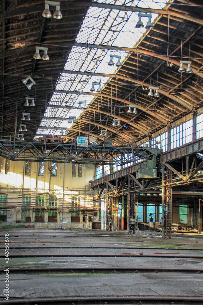 Lost Place garage of railway