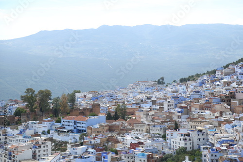 A magnificent view of Chefchaouen town in northern Morocco. © hamza