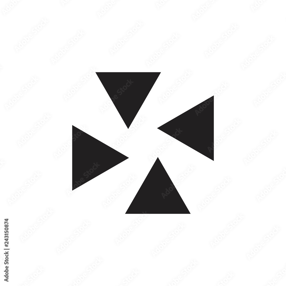 square triangle rotation simple geometric logo square triangle rotation simple geometric logo